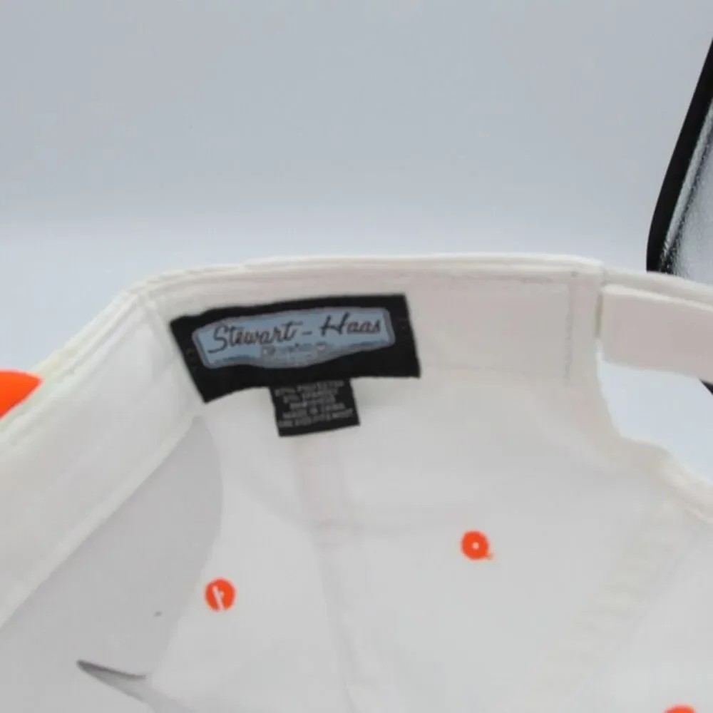 Tony Stewart #14 Bass Pro Shops White/Orange High Bank Hat   NASCAR Stuart Haas